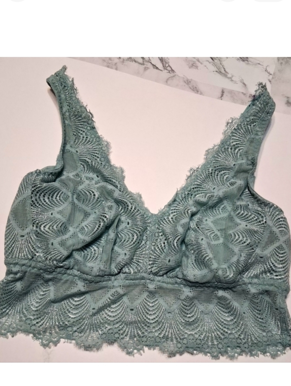 Cosabella Mint Green Sexy Porter Lace Bralette Size Small